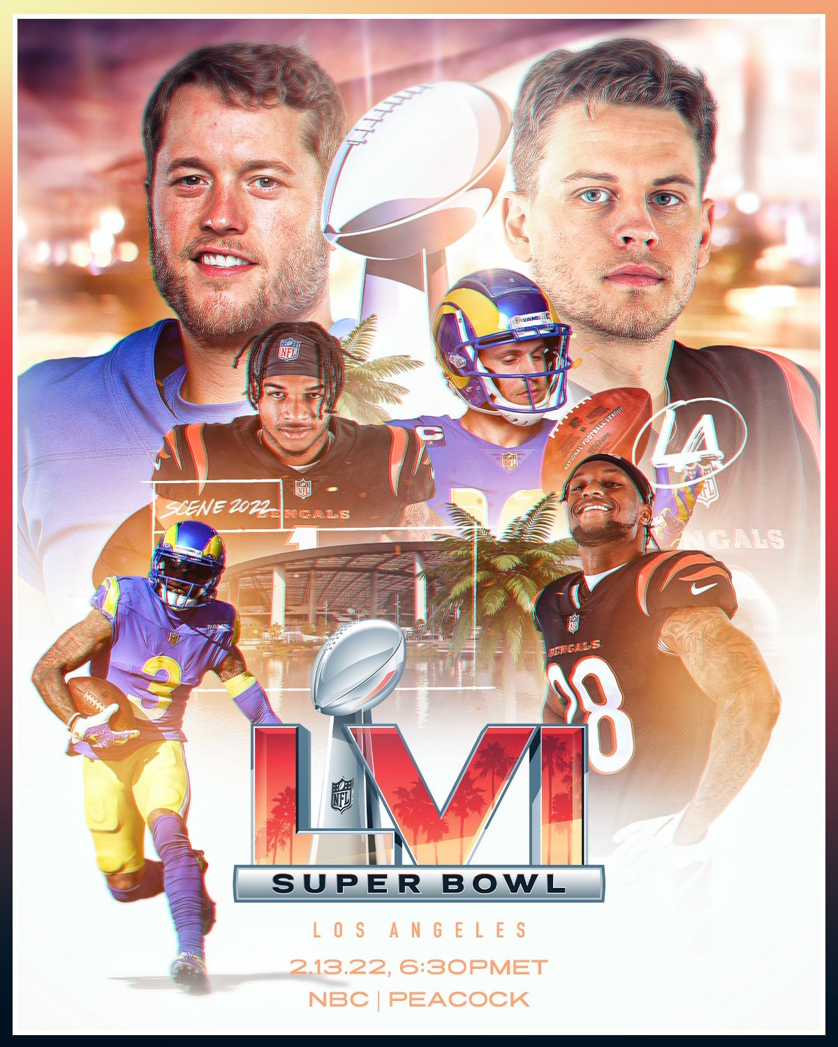 Super Bowl LVI definido: Bengals vs Rams