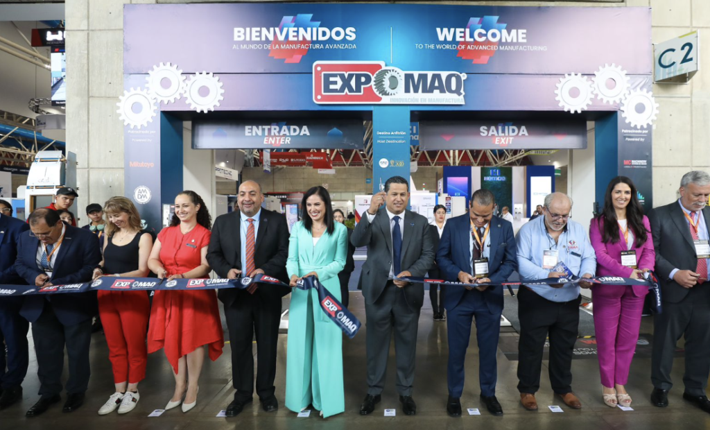 Diego Sinhue Rodríguez Vallejo, inauguró la 6ª edición de EXPOMAQ 2024, en el Poliforum León.