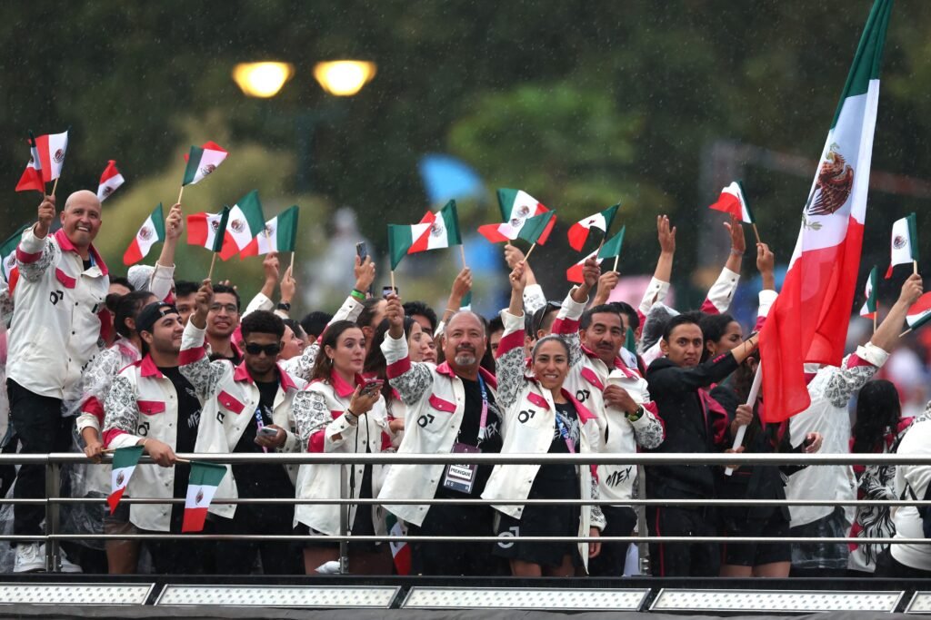 La comitiva de México, estuvo presente en la inauguración de los Juegos Olímpicos en París 2024./ Foto: @juegosolimpicos