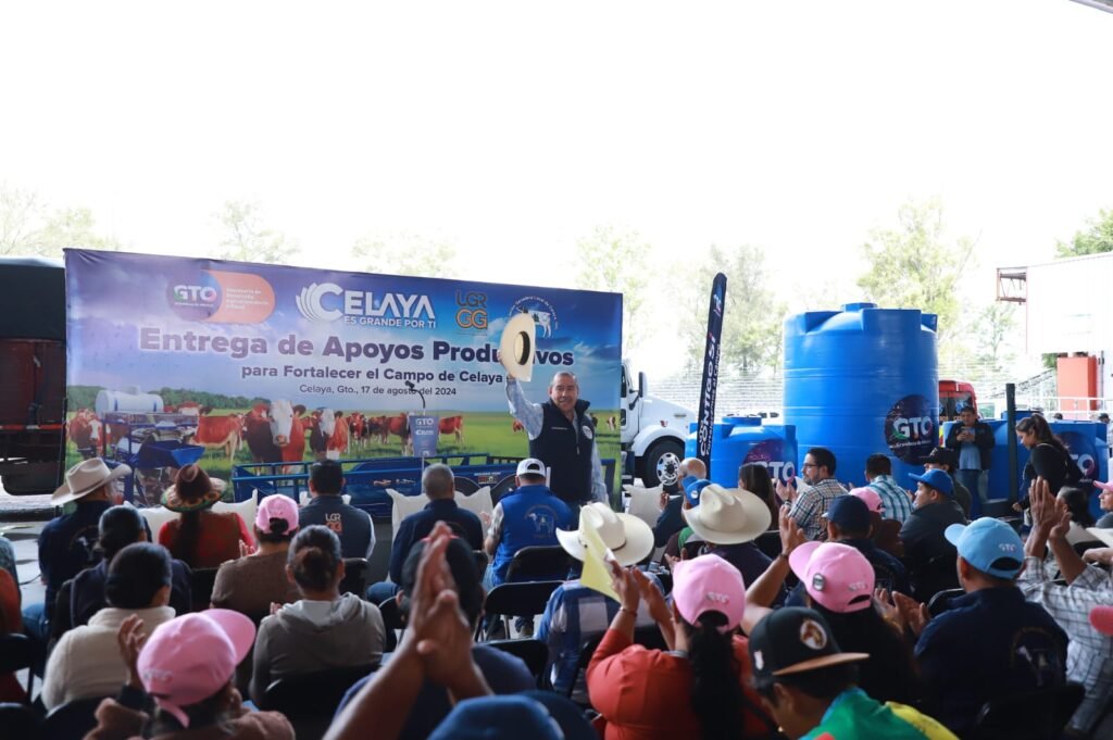 Se realizó con éxito la entrega de apoyos para el campo en el municipio de Celaya.