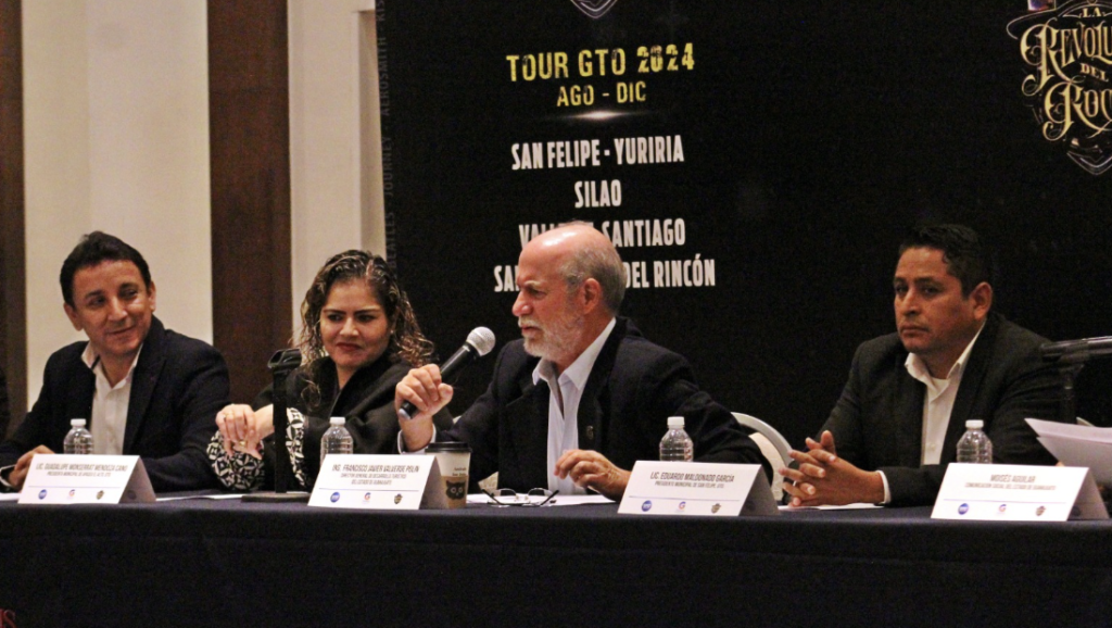 Durante la rueda de prensa, se informó que ciudades serán donde se presentará estos conciertos.