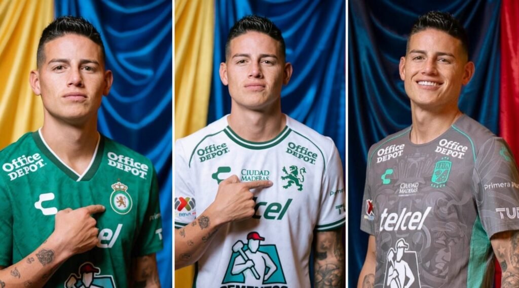 James Rodríguez firmó contrato para jugar con los Esmeraldas de León.