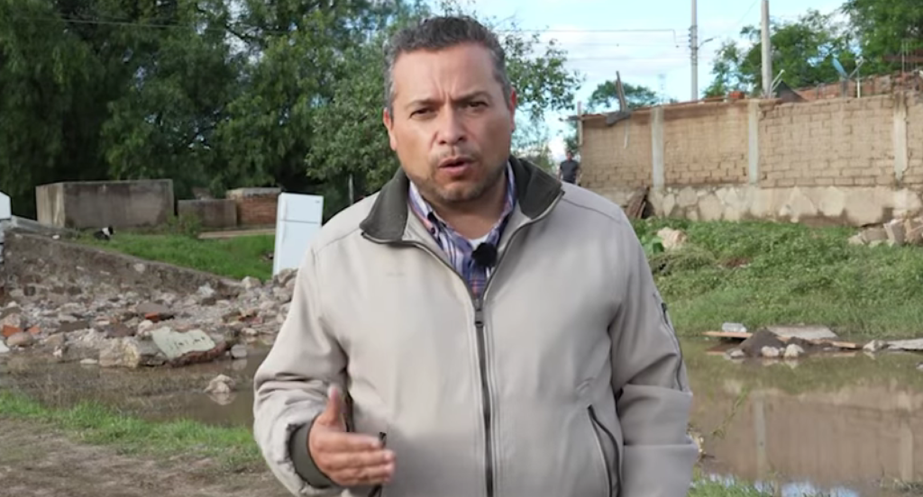 El presidente de Ocampo, Erick Montemayor pidió la unión de los guanajuatenses para apoyar a los damnificados en San Pedro de Ibarra.