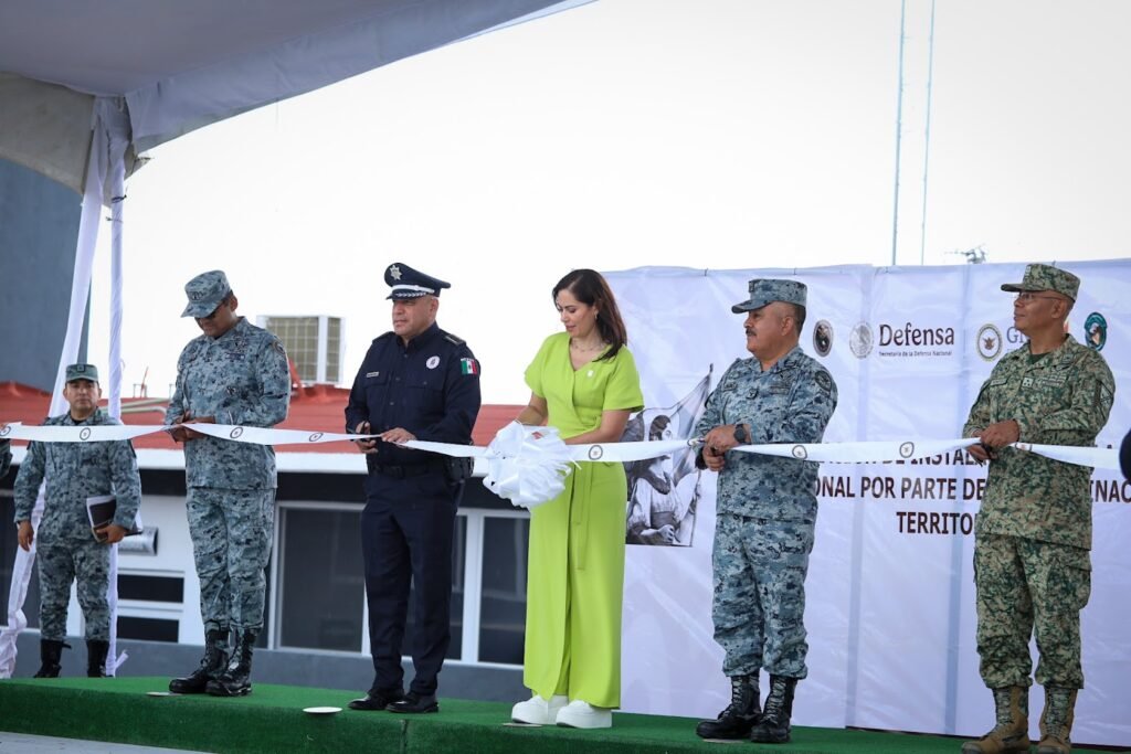 En el evento, Ale Gutiérrez destacó que gracias a la donación del Municipio, la Guardia Nacional cuenta con instalaciones estratégicas.