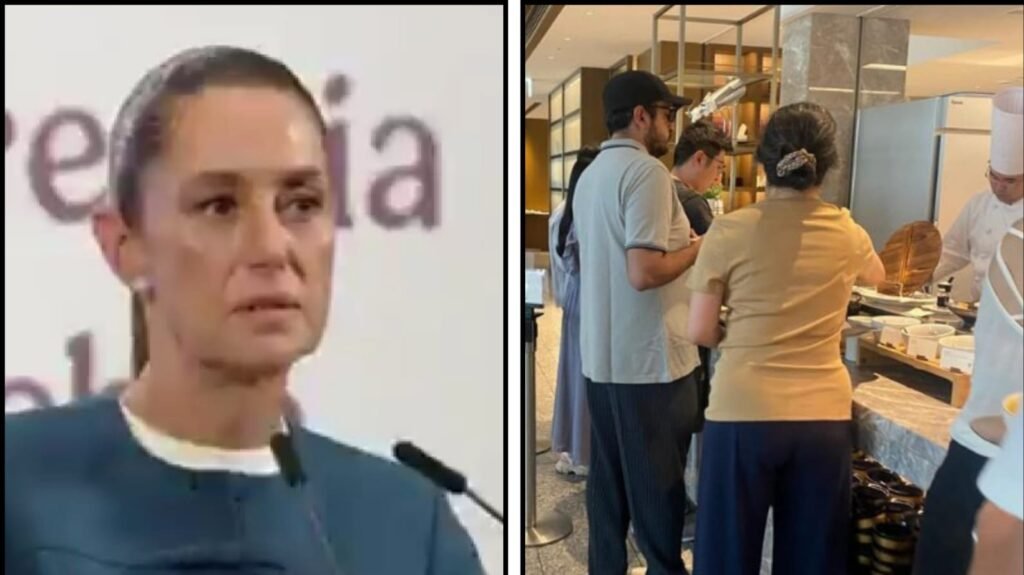 Claudia Sheinbaum habló sobre también las fotografías del secretario de Organización de Morena comiendo en el hotel Okura en Japón.