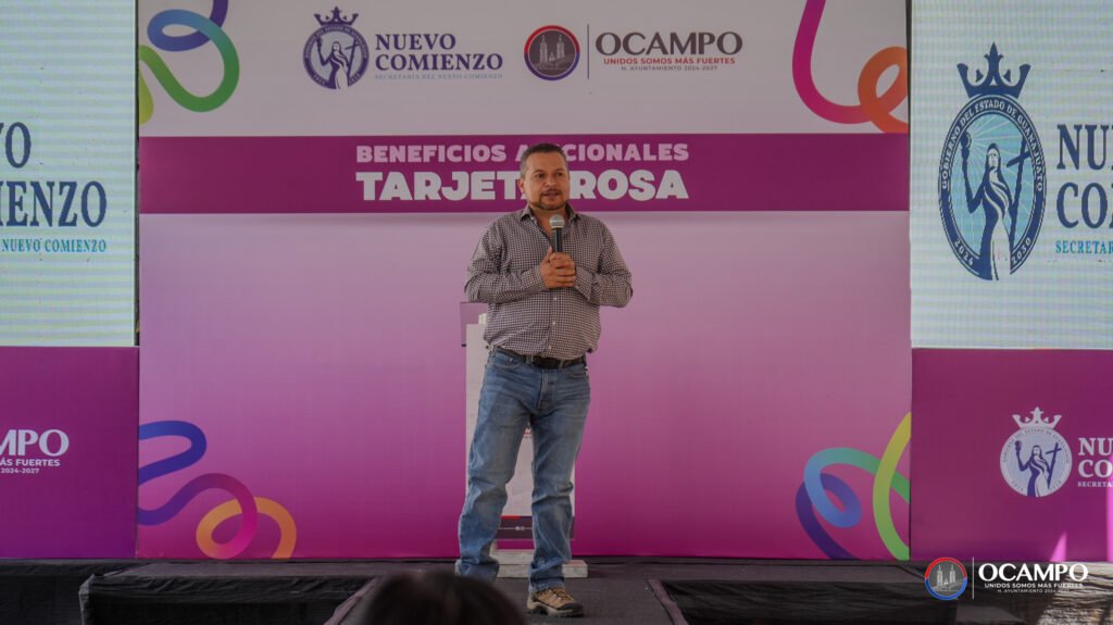 Erick Montemayor, alcalde de Ocampo, invitó a las mujeres a ser parte de este programa.