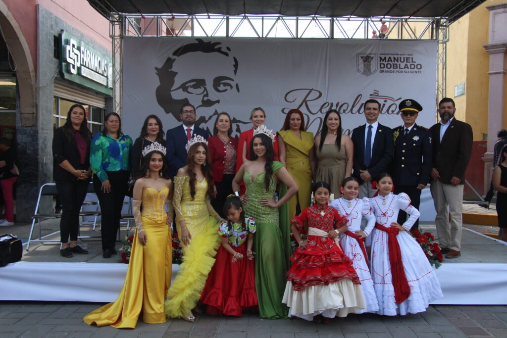 Autoridades de Manuel Doblado conmemoraron el CXV Aniversario de la Revolución Mexicana con Desfile Cívico-Deportivo.