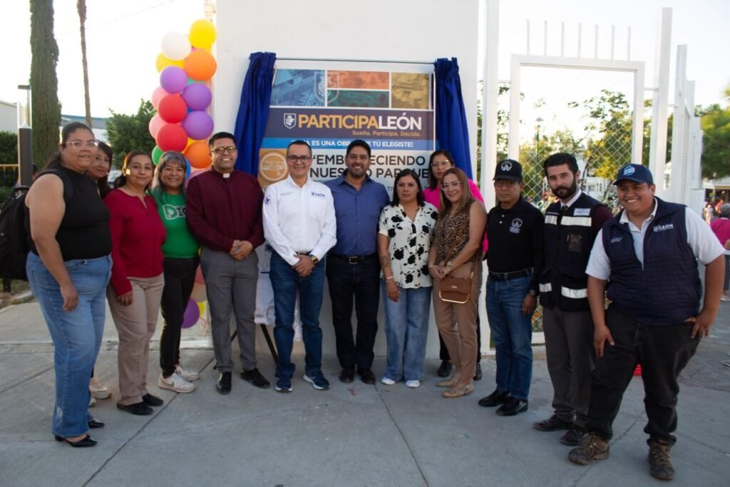 Autoridades de León inauguran el Parque Urbivilla en Las Joyas Con esta obra, León reafirma su compromiso de generar entornos seguros, dignos y funcionales.