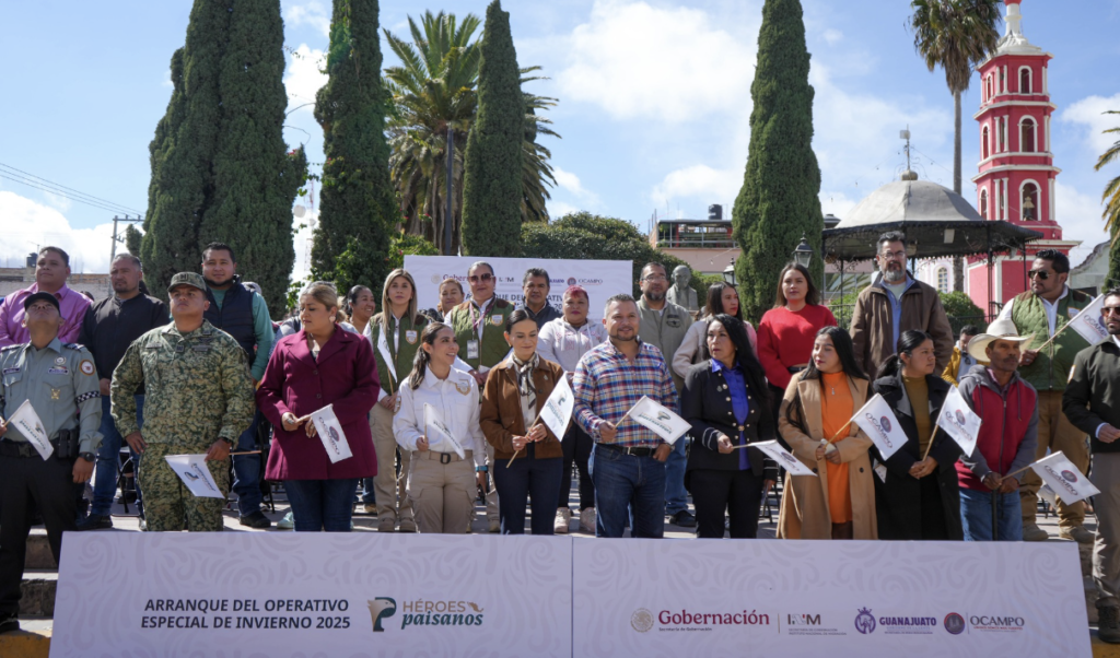 Erick Montemayor, junto con autoridades municipales y estatales dieron el banderazo a este operativo en Ocampo.