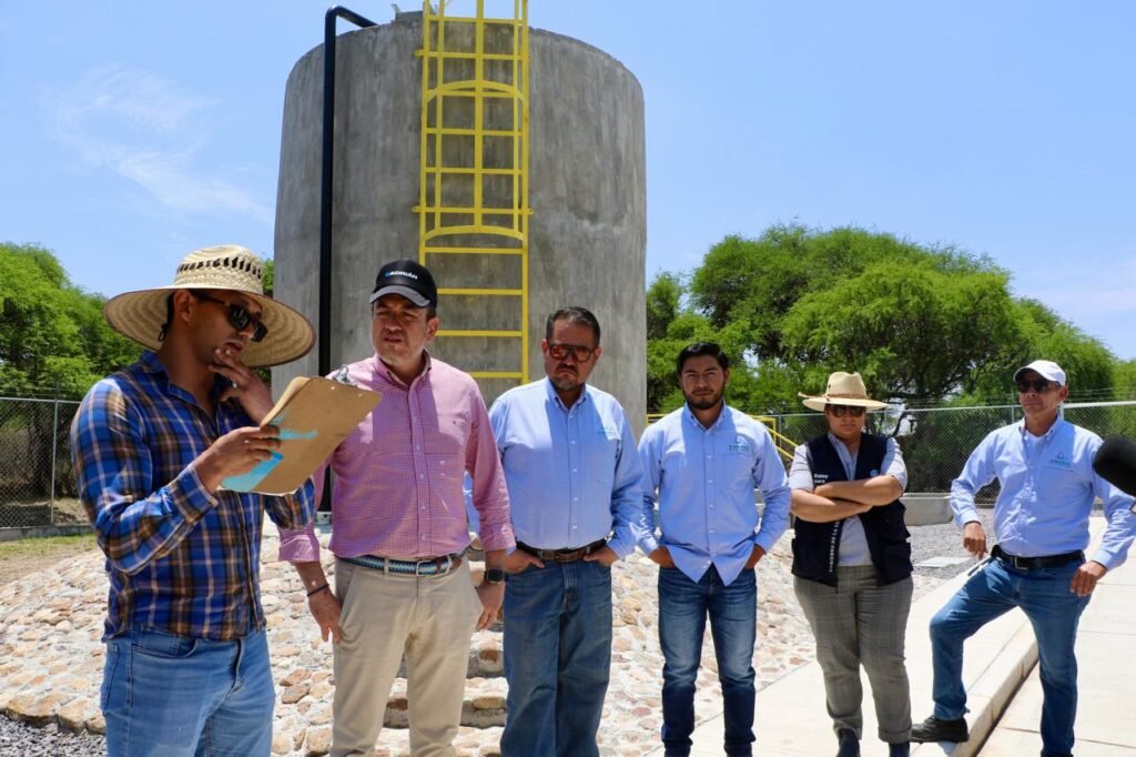 Adrián Hernández Alejandri destacó que esta planta de tratamiento beneficiará a miles de personas den Dolores Hidalgo.