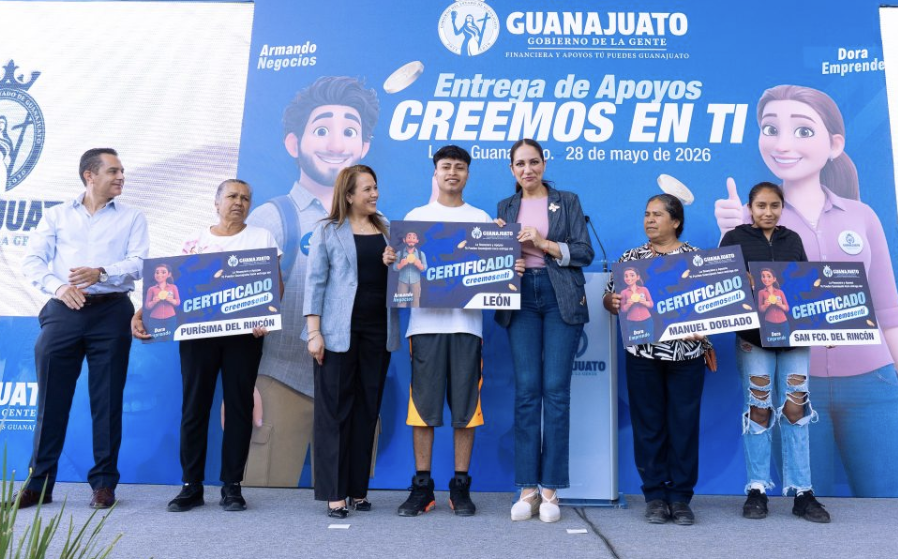 Libia Dennise cumple y entrega Apoyos Creemos en Ti Libia Dennise entregó 254 apoyos “Creemos en Ti” por 1 millón 778 mil pesos: 84 apoyos en León, 77 en San Francisco del Rincón, 25 en Purísima del Rincón y 68 en Manuel Doblado.
