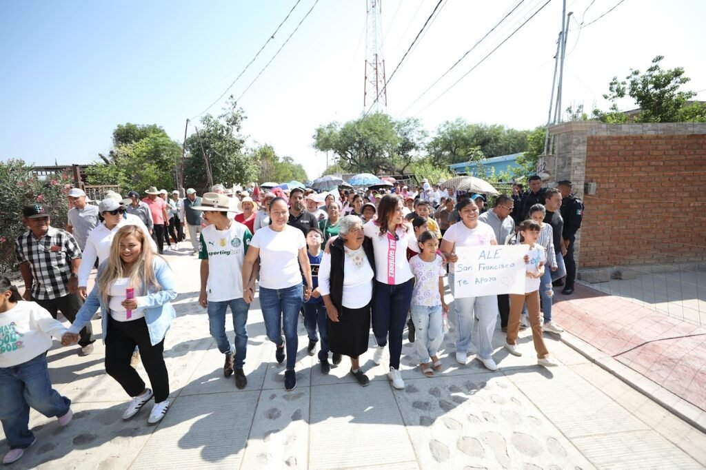Ale Gutiérrez entregó la segunda etapa del empedrado de las calles Llano del Trueno y Llano del Ahuehuete.