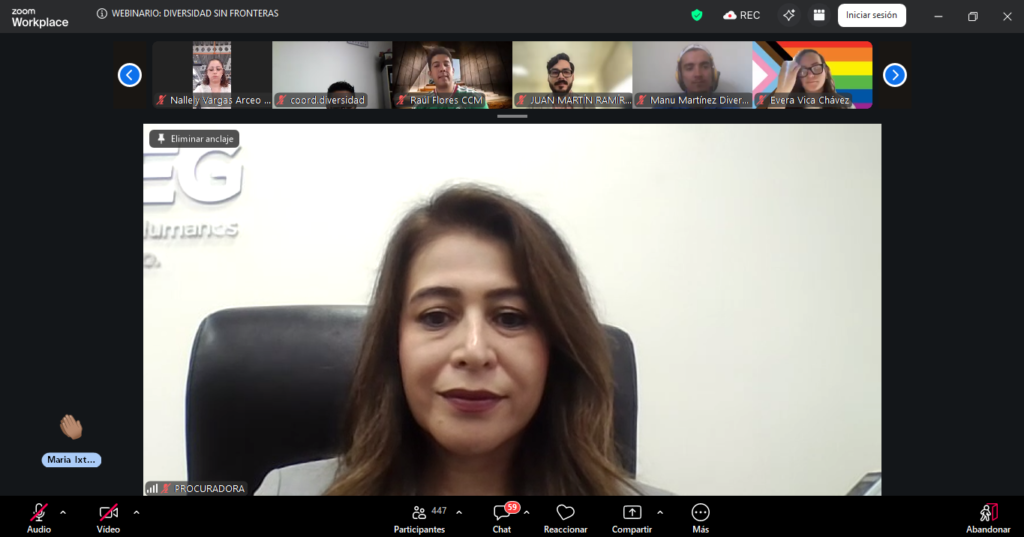 PRODHEG trabaja en ciclo de Webinarios ‘Diversidad sin fronteras’ Karla Gabriela Alcaraz Olvera, Procuradora de los Derechos Humanos del Estado de Guanajuato compartió la relevancia de estos encuentro a favor de los guanajuatenses.