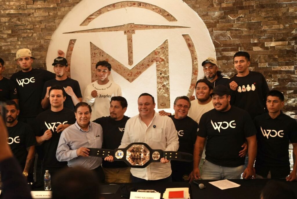 Toño Navarro destacó el impulso a la juventud en Guanajuato durante la presentación del Winner of the Cage (WOC MX) que tendrá ligar en San Francisco del Rincón.