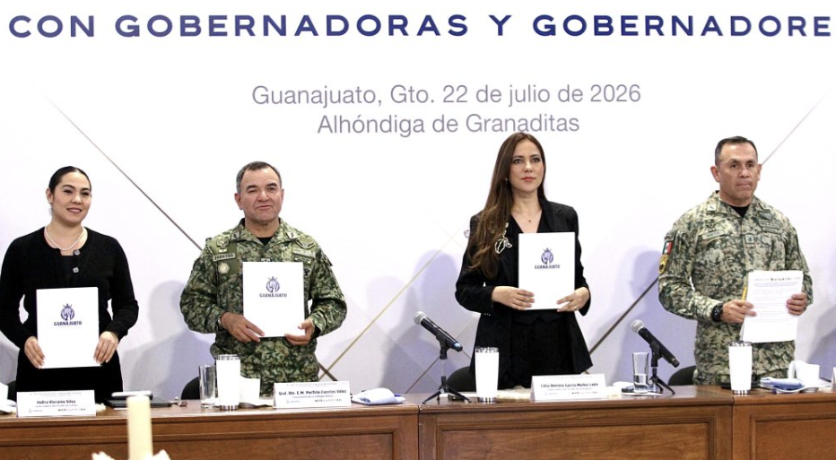 Libia Dennise acuerda con estados del Centro-Occidente reforzar la seguridad En este encuentro, Libia Dennise destacó la importancia de construir una paz duradera para los estados del Centro-Occidente del país .