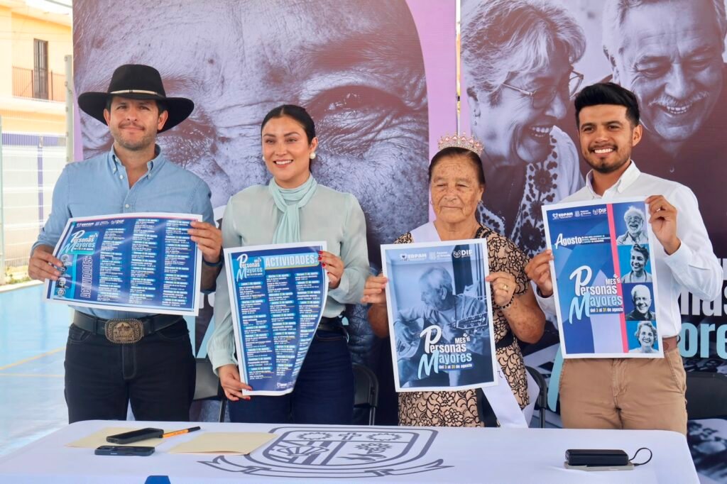 DIF Apaseo el Grande activa a las Personas Mayores con actividades en agosto Chelis Oliveros y Fátima Hernández Rivera dieron a conocer la programación de actividades para adultos mayores en Apaseo el Grande.