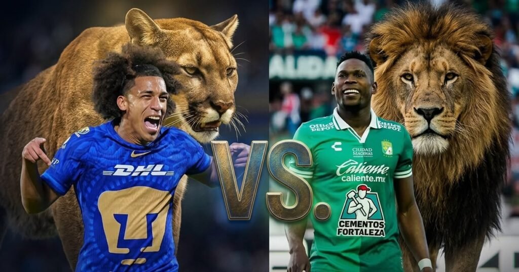 El Club León quiere seguir con su buena racha, pero enfrente tendrá a unos Pumas, que será un rival difícil de vencer.