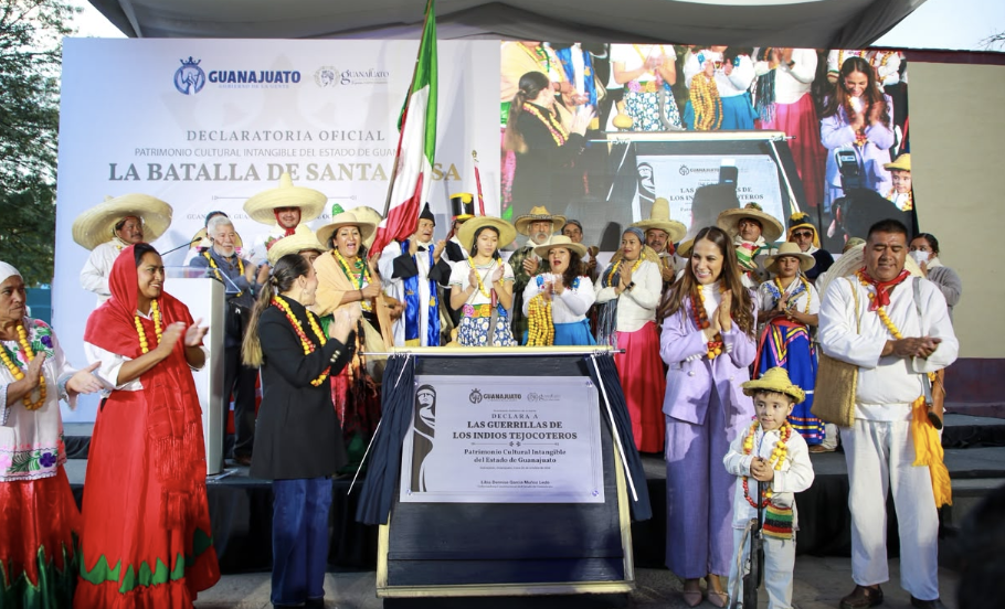 Firman Declaratoria como Patrimonio Cultural Intangible de Guanajuato a La Batalla de Santa Rosa Libia Dennise encabezó el evento “Guanajuato Memoria Viva", donde se reconoce y preserva la Batalla de Santa Rosa